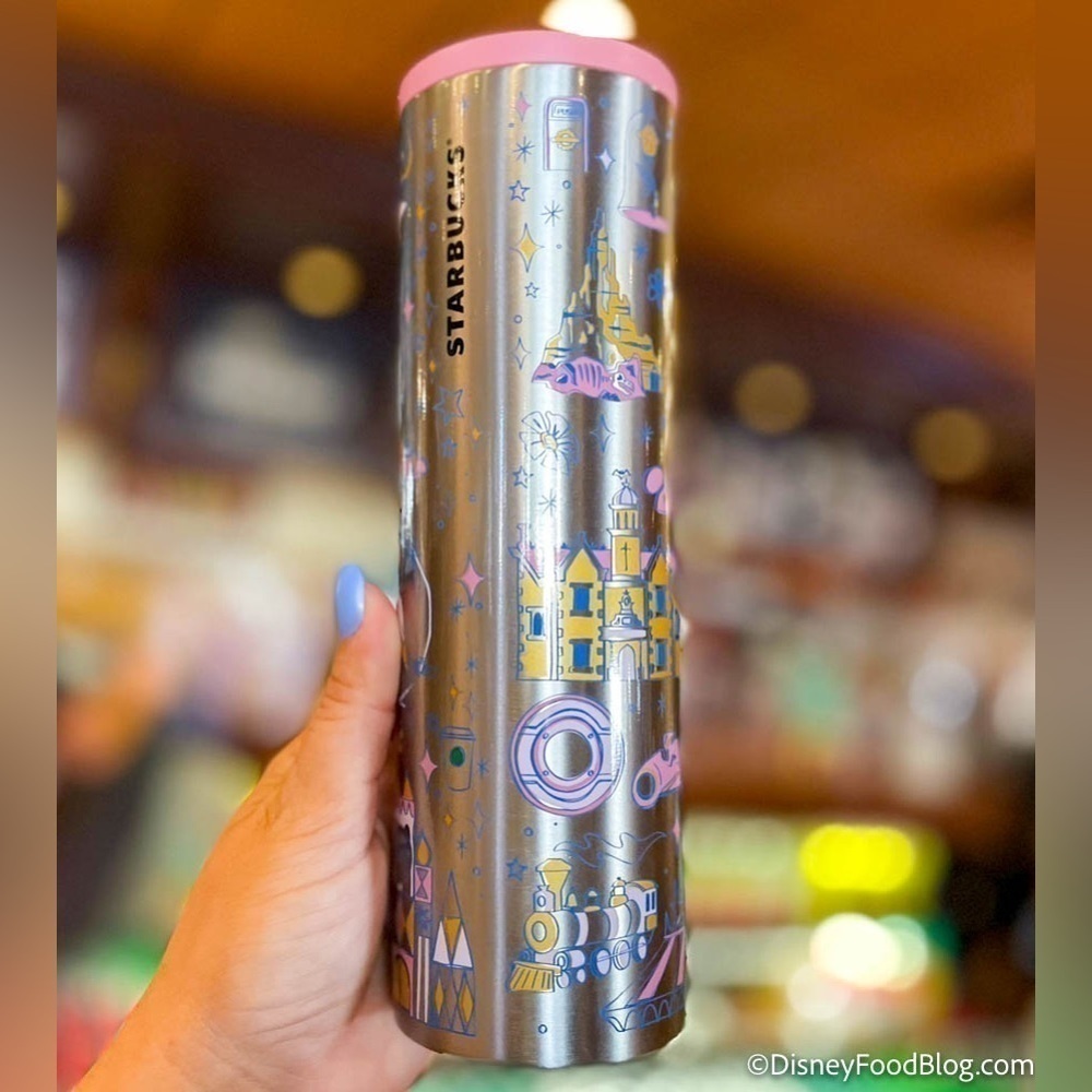 Starbucks Disney Magic Kingdom 50th Anniv. Metal Tumbler - Picture 2 of 3